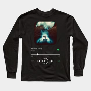 Favorite Song, Toosii, Music Playing On Loop, Alternative Album Cover Long Sleeve T-Shirt